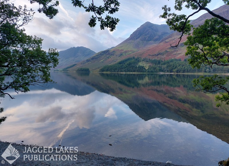 Buttermere - morning reflections of Haystack, High Crag and the day ahead